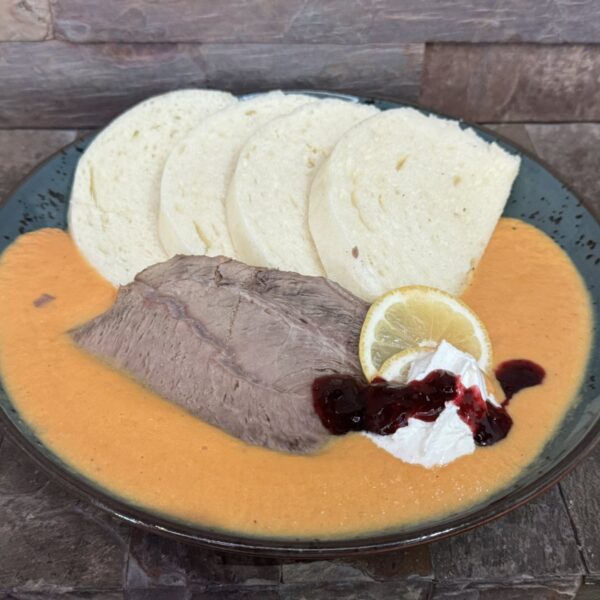 1. 120g fried chicken gordon blue, 200g mashed potatoes (1,3,7)